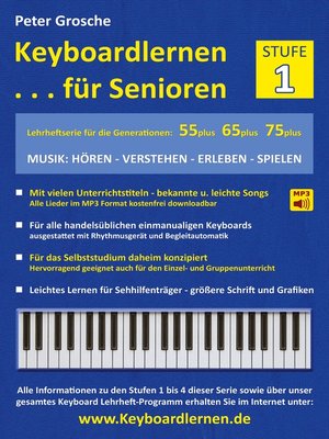 cover image of Keyboardlernen für Senioren (Stufe 1)